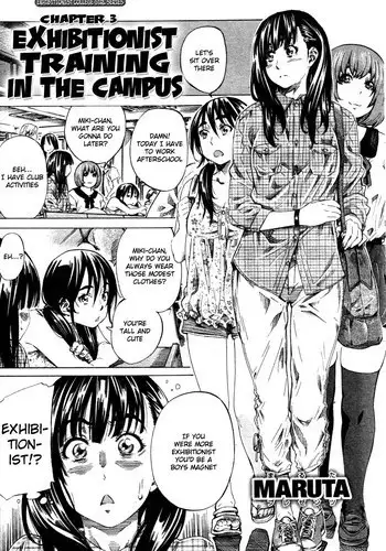 [MARUTA] Exhibitionist College Girl Series - Ch. 3 [English] [Munyu]